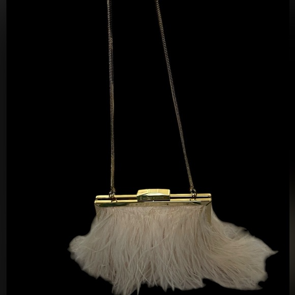 RARE Kate Spade Belle Elliana feather clutch - Picture 9 of 14